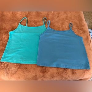 Turquoise and blue tank top, crop tops brand new, never worn